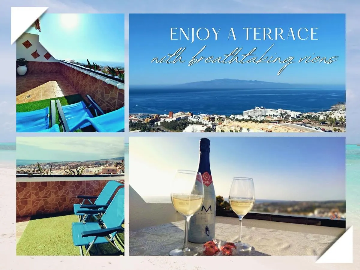 -'Ღ'- Couples' Paradise. Insta-Worthy Ocean Views. Costa Adeje  0*, Costa Adeje (Tenerife)